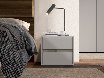 CLIO - Melamine-faced chipboard bedside table with drawers by Febal Casa - view 2